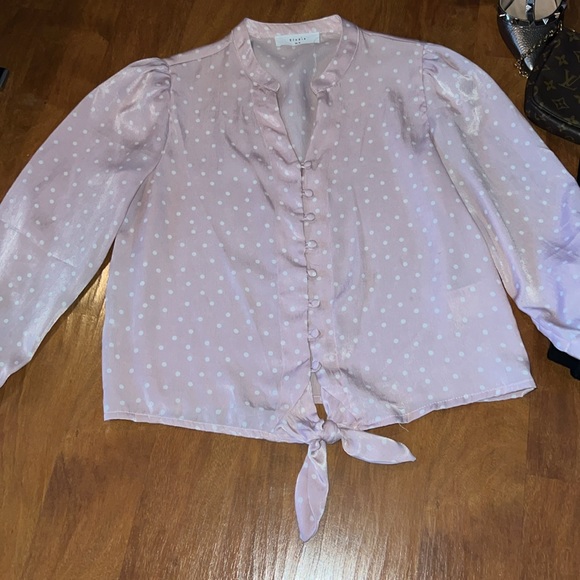 Elodie pink top with white polka dots Nordstrom - Picture 2 of 9